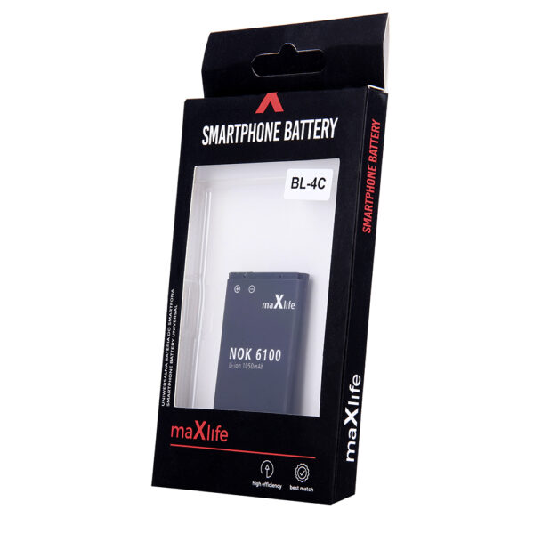 Bateria Maxlife do Nokia E66 / E75 / C5 / 3120 / BL-4U 1250mAh - obrazek 4