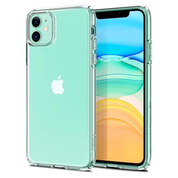 ETUI CASE SPIGEN LIQUID CRYSTAL DO IPHONE 11 CRYSTAL CLEAR - obrazek 4