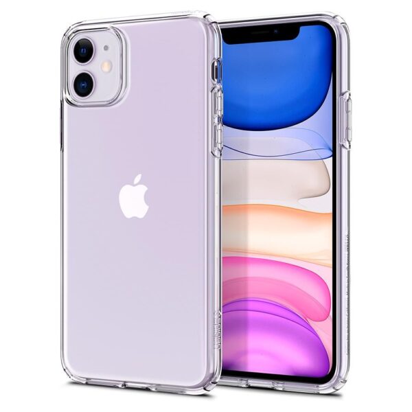 ETUI CASE SPIGEN LIQUID CRYSTAL DO IPHONE 11 CRYSTAL CLEAR - obrazek 3