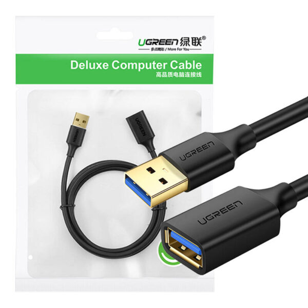 Kabel USB 3.0 przedłużający UGREEN  US129 3m (czarny)