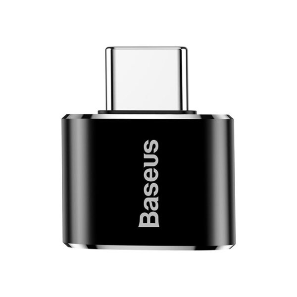 Adapter Baseus USB do USB Type-C 2,4A (czarny)