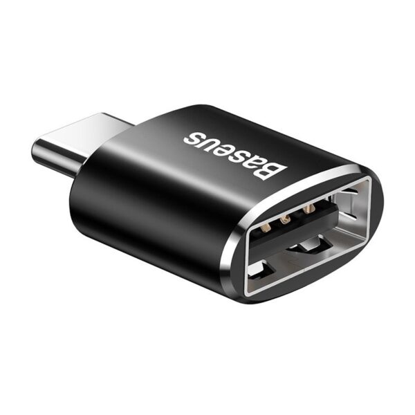 Adapter Baseus USB do USB Type-C 2,4A (czarny) - obrazek 5