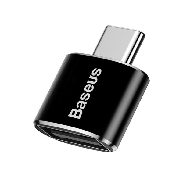 Adapter Baseus USB do USB Type-C 2,4A (czarny) - obrazek 4