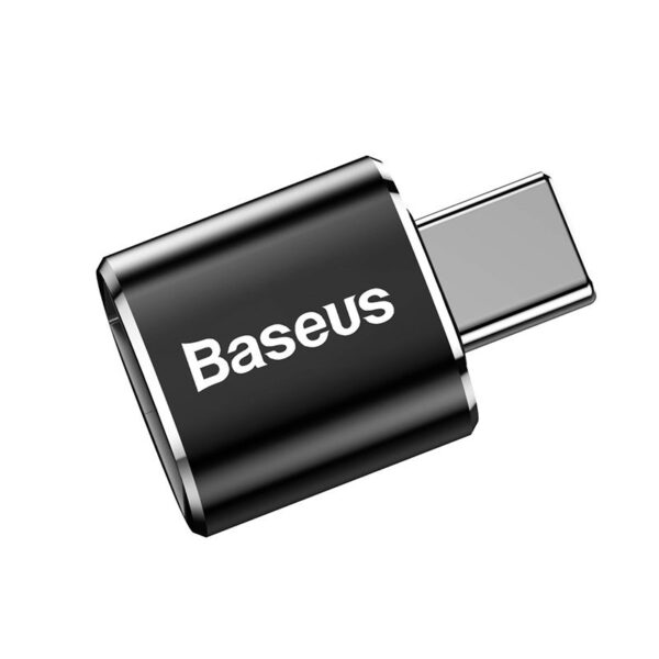 Adapter Baseus USB do USB Type-C 2,4A (czarny) - obrazek 2