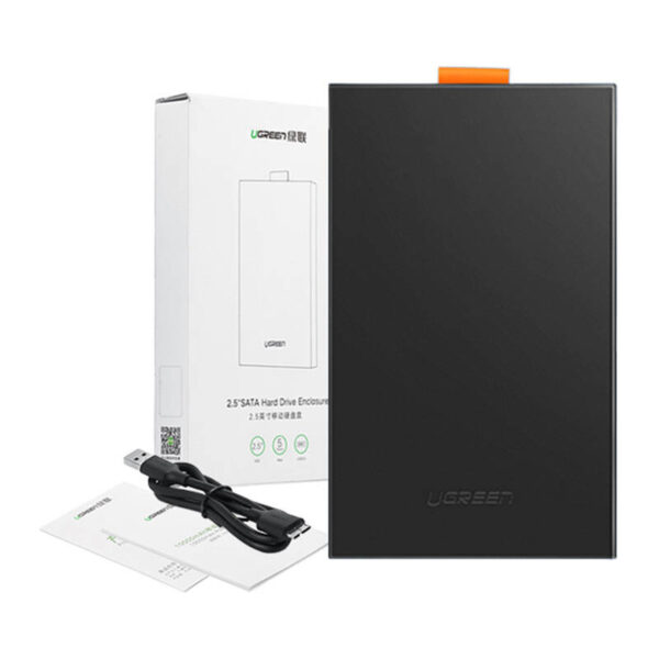 Obudowa zewnętrzna dysku 2,5" UGREEN   CM237 SATA SSD/HDD (czarna) - obrazek 4