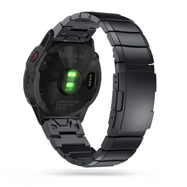 PASEK TECH-PROTECT STEELBAND GARMIN FENIX 5 / 6 / 6 PRO / 7 BLACK