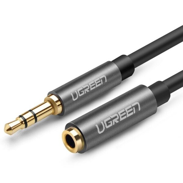 Przedłużacz audio AUX UGREEN  AV118 kabel jack 3,5 mm, 3m (czarny)