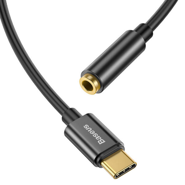 Adapter audio Baseus L54 USB-C + mini jack 3,5mm (czarny) - obrazek 3