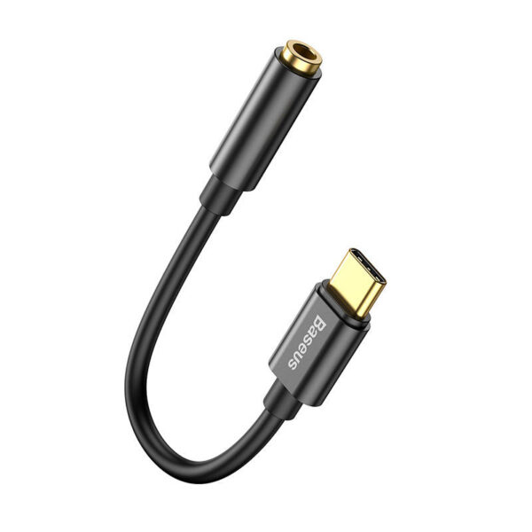 Adapter audio Baseus L54 USB-C + mini jack 3,5mm (czarny) - obrazek 6