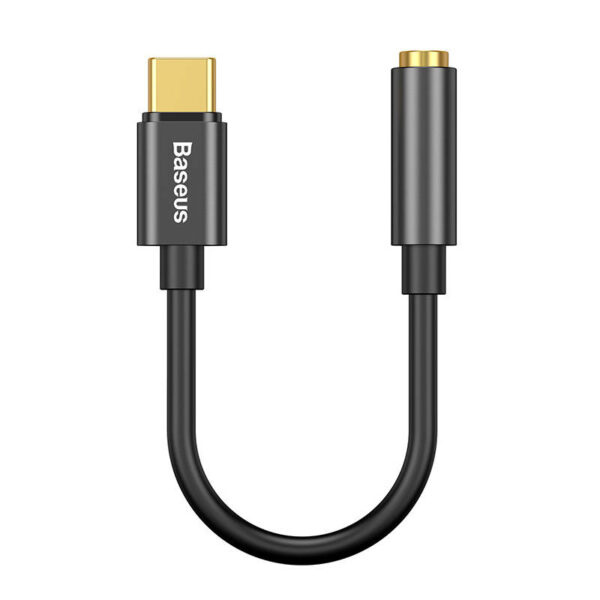 Adapter audio Baseus L54 USB-C + mini jack 3,5mm (czarny) - obrazek 2