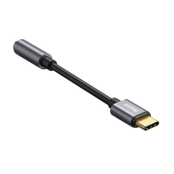 Adapter audio Baseus L54 USB-C + mini jack 3,5mm (szary) - obrazek 4