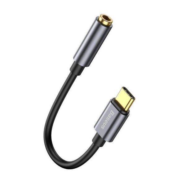 Adapter audio Baseus L54 USB-C + mini jack 3,5mm (szary) - obrazek 3