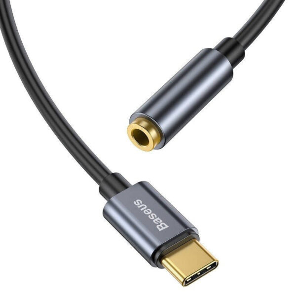 Adapter audio Baseus L54 USB-C + mini jack 3,5mm (szary) - obrazek 5