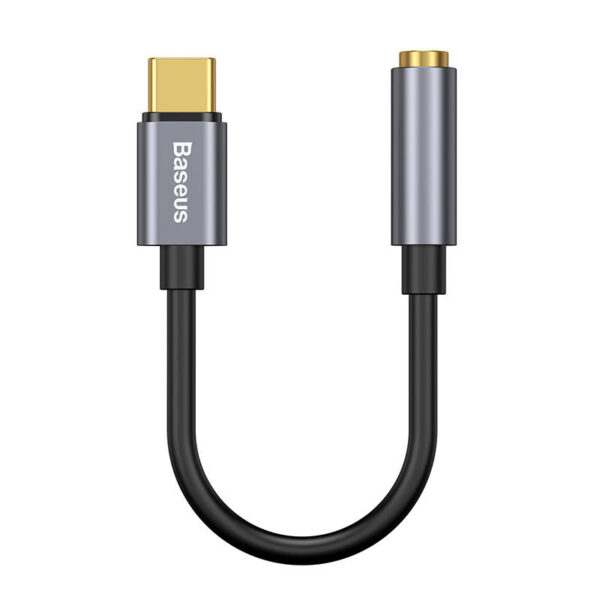 Adapter audio Baseus L54 USB-C + mini jack 3,5mm (szary) - obrazek 2