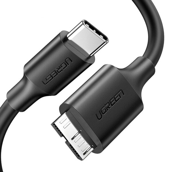 Kabel Micro-B USB 3.0 - USB-C UGREEN  US312 1m (czarny)