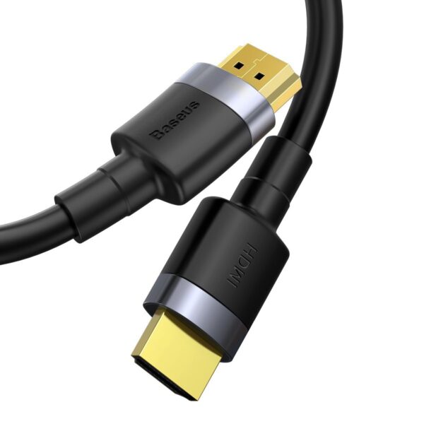 Kabel HDMI 2.0 Baseus Cafule, 4K, 3D, 2m (czarno-szary) - obrazek 3