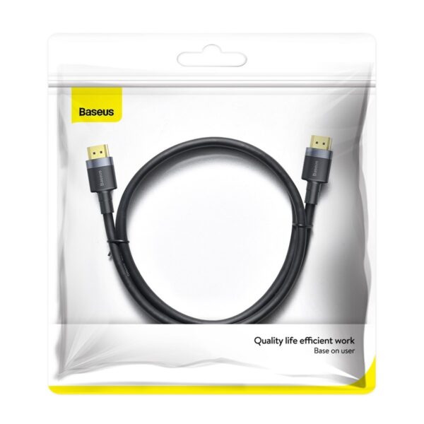 Kabel HDMI 2.0 Baseus Cafule, 4K, 3D, 2m (czarno-szary) - obrazek 7