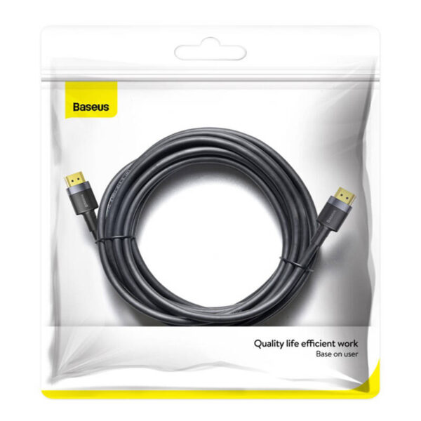 Kabel HDMI 2.0 Baseus Cafule, 4K, 3D, 5m (czarno-szary) - obrazek 6