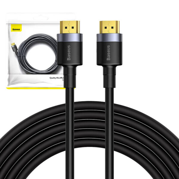 Kabel HDMI 2.0 Baseus Cafule, 4K, 3D, 5m (czarno-szary) - obrazek 8