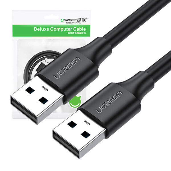 Kabel USB 2.0 M-M UGREEN US102, 1m (czarny) - obrazek 2