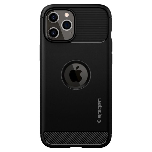 ETUI CASE SPIGEN RUGGED ARMOR DO IPHONE 12/12 PRO MATTE BLACK - obrazek 2