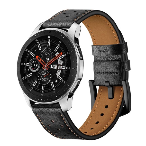 PASEK TECH-PROTECT LEATHER SAMSUNG GALAXY WATCH 46MM BLACK