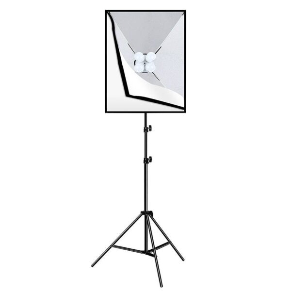 Zestaw studyjny Puluz Softbox LED 50x70cm, statyw, żarówki LED 4 szt PU5071EU