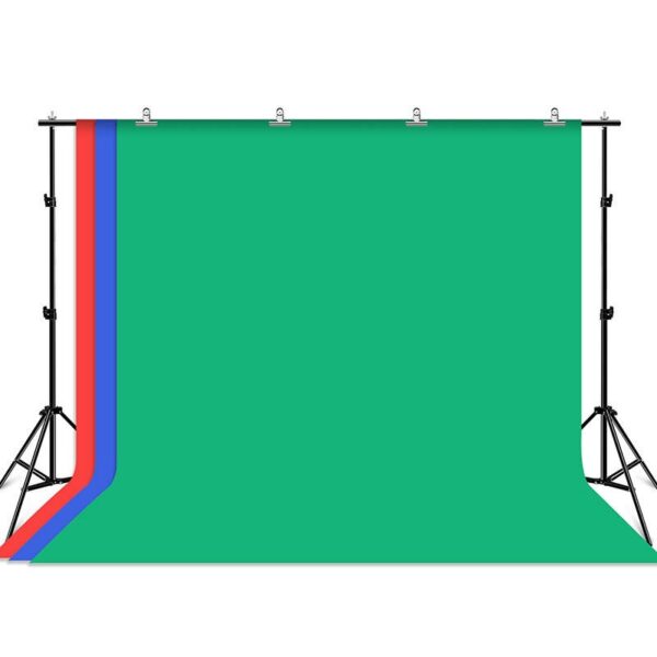 Zestaw/Statyw do mocowania tła fotograficznego Puluz  2x3m + tła fotograficzne 3 szt PKT5205