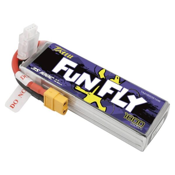 Akumulator Tattu Funfly 1800mAh 11,1V 100C 3S1P XT60 - obrazek 2