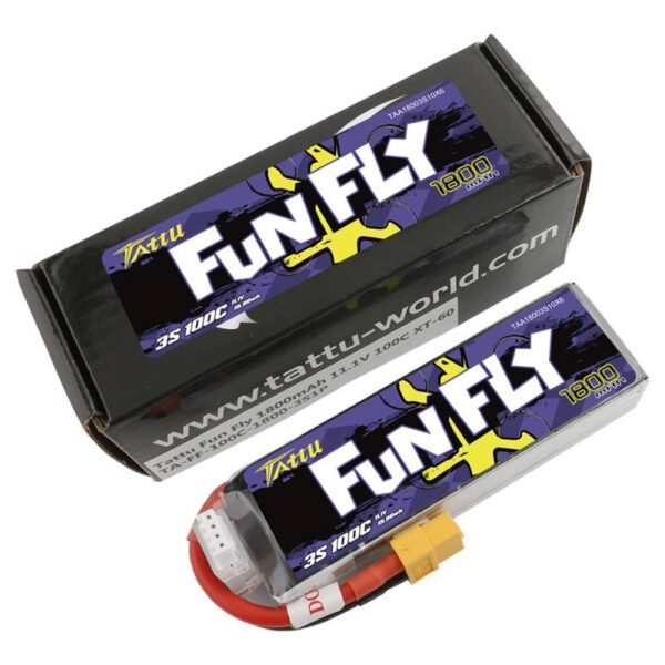 Akumulator Tattu Funfly 1800mAh 11,1V 100C 3S1P XT60 - obrazek 4