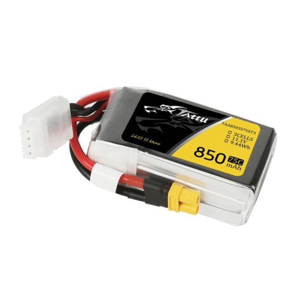 Akumulator Tattu 850mAh 11.1V 75C 3S1P Konektor XT30 - obrazek 3