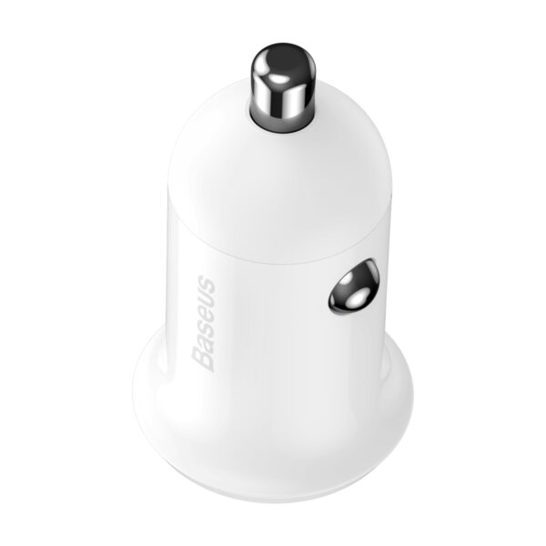 Baseus ładowarka samochodowa Grain Pro 2x USB 4,8A biała - obrazek 3