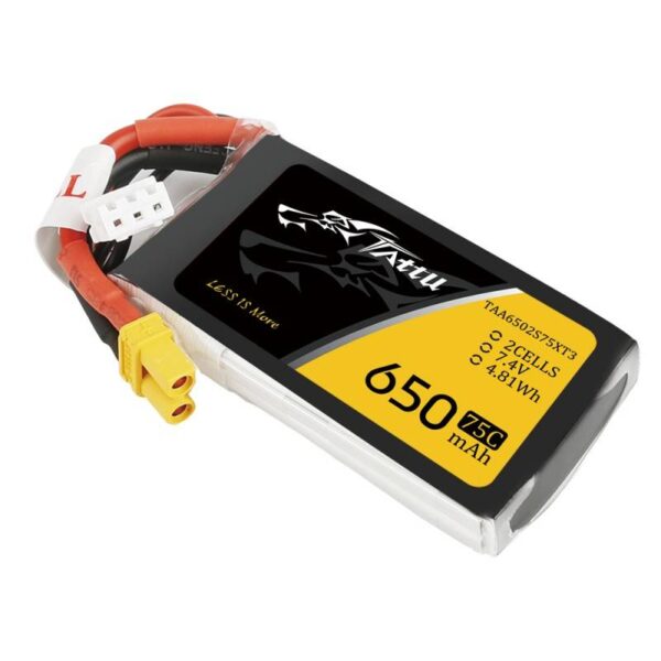 Akumulator Tattu 650mAh 7.4V 75C 2S1P - obrazek 3