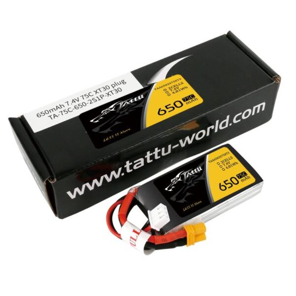 Akumulator Tattu 650mAh 7.4V 75C 2S1P - obrazek 5