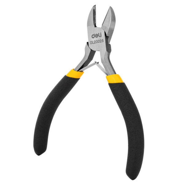 Szczypce tnące boczne Deli Tools EDL20025, 5" (żółte) - obrazek 2