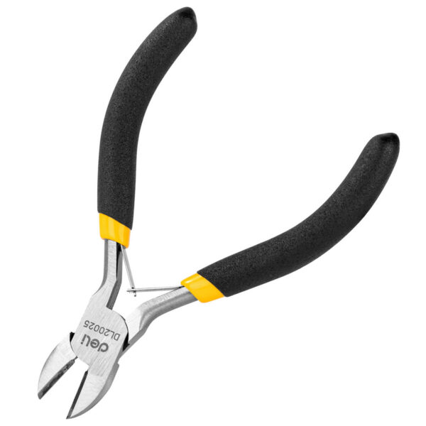 Szczypce tnące boczne Deli Tools EDL20025, 5" (żółte) - obrazek 3