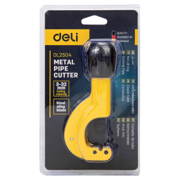 Obcinak do rur metalowych Deli Tools EDL2504, 32mm (zółty) - obrazek 5