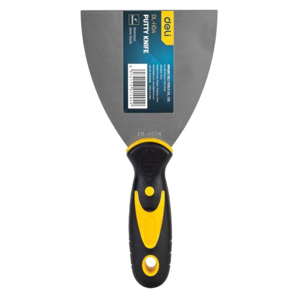 Szpachelka Deli Tools EDL-HD4, 4'' (zółta) - obrazek 2