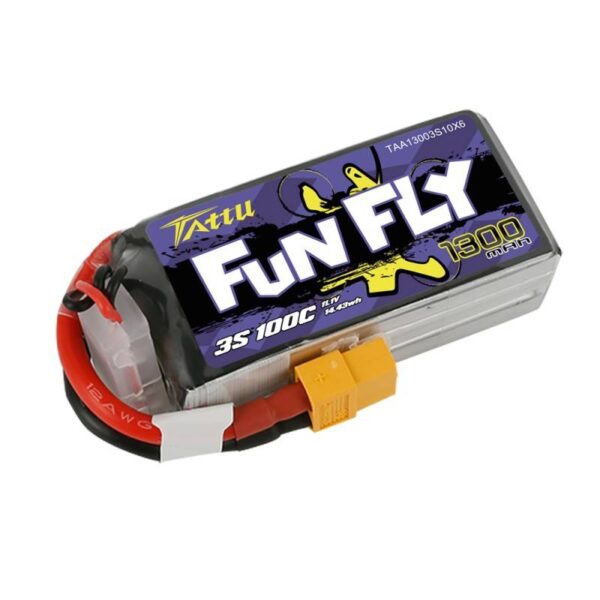 Akumulator Tattu Funfly 1300mAh 11,1V 100C 3S1P - obrazek 2