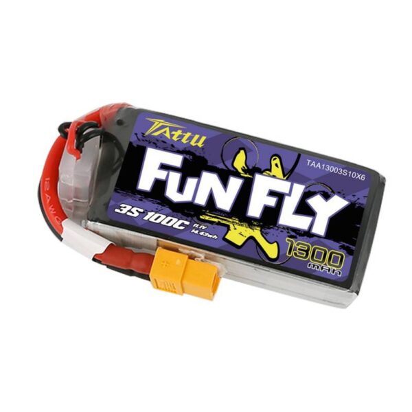 Akumulator Tattu Funfly 1300mAh 11,1V 100C 3S1P - obrazek 3