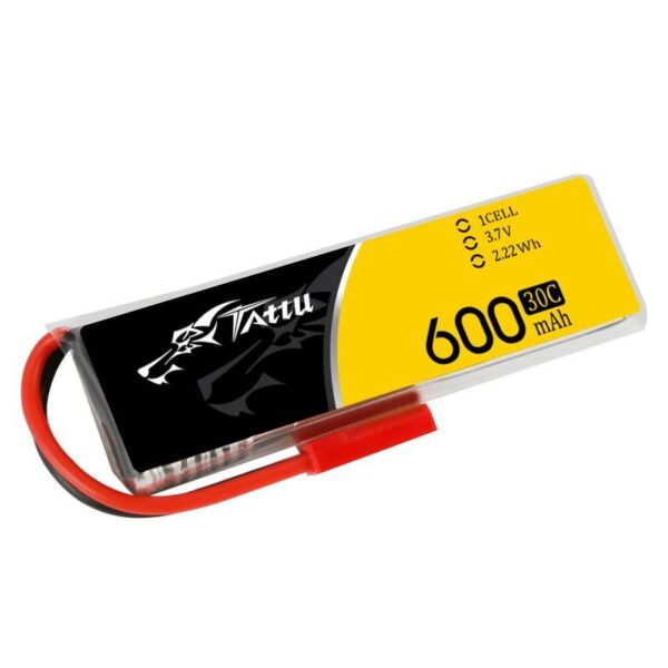 Akumulator Tattu 600mAh 3,7V 30C 1S1P JST - obrazek 2