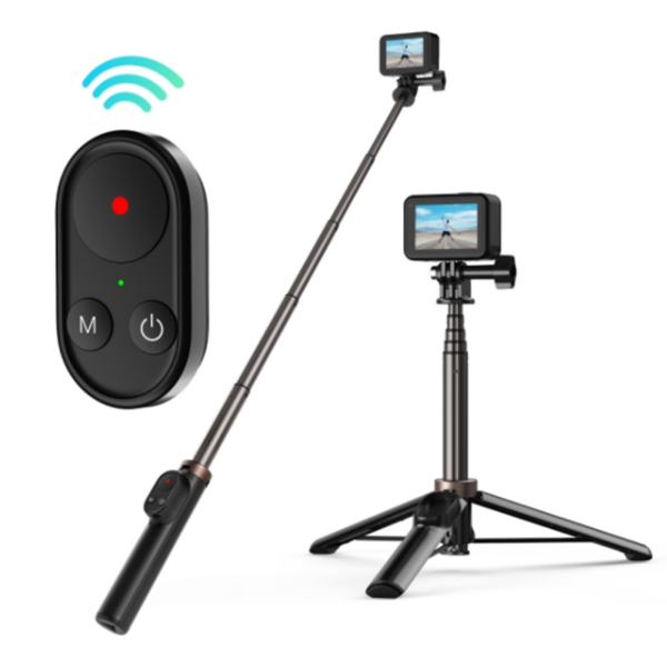 Selfie stick Telesin do smartfonów i kamer sportowych z pilotem BT (TE-RCSS-001)