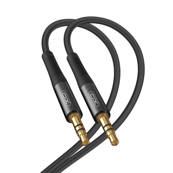 XO kabel audio NB-R175A jack 3,5mm - jack 3,5mm 1,0 m czarny - obrazek 2