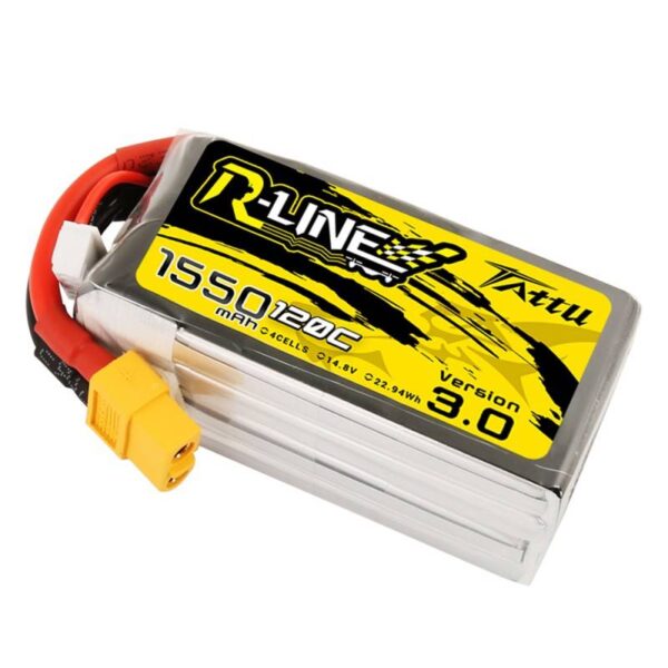 Akumulator Tattu R-Line Version 3.0 1550mAh 14,8V 120C 4S1P XT60 - obrazek 3