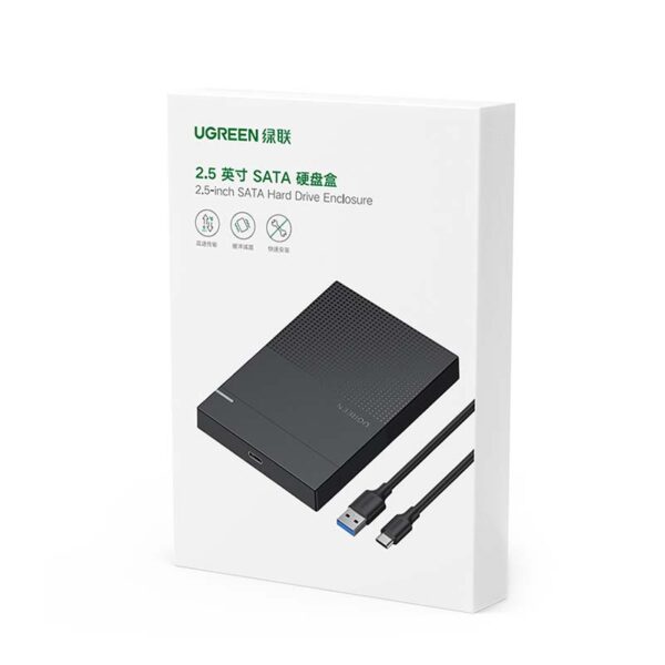 Obudowa zewnętrzna dysku HDD/SSD 2,5" UGREEN CM471, USB-A 3.2 Gen 1 5Gbps (czarny) - obrazek 3