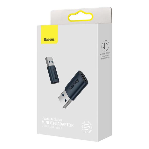 Adapter USB-A do USB-C Baseus Ingenuity OTG (niebieski) - obrazek 7