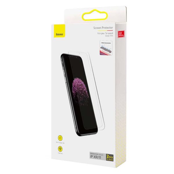 Szkło hartowane 0.3mm Baseus do iPhone XR / 11 (2szt.) - obrazek 6