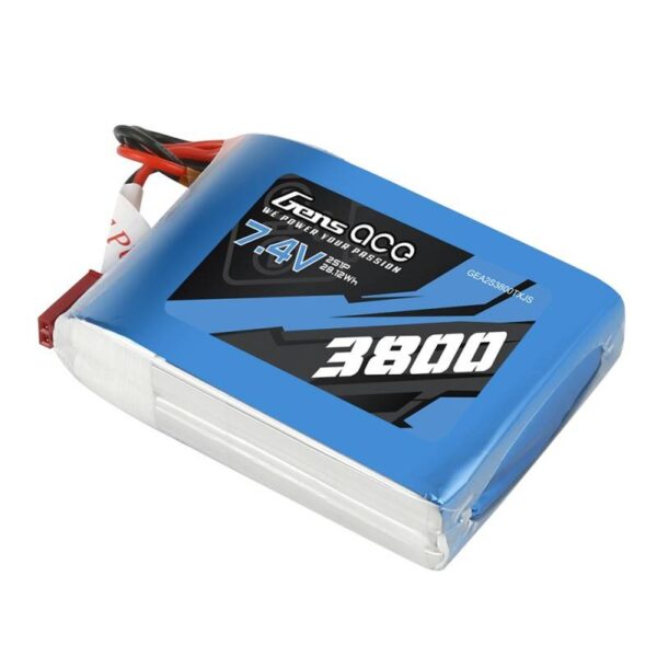 Akumulator Gens Ace 3800mAh 7.4V 1C 2S1P do Taranis Q X7 - obrazek 2