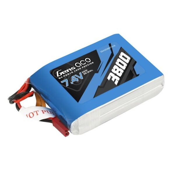 Akumulator Gens Ace 3800mAh 7.4V 1C 2S1P do Taranis Q X7 - obrazek 4