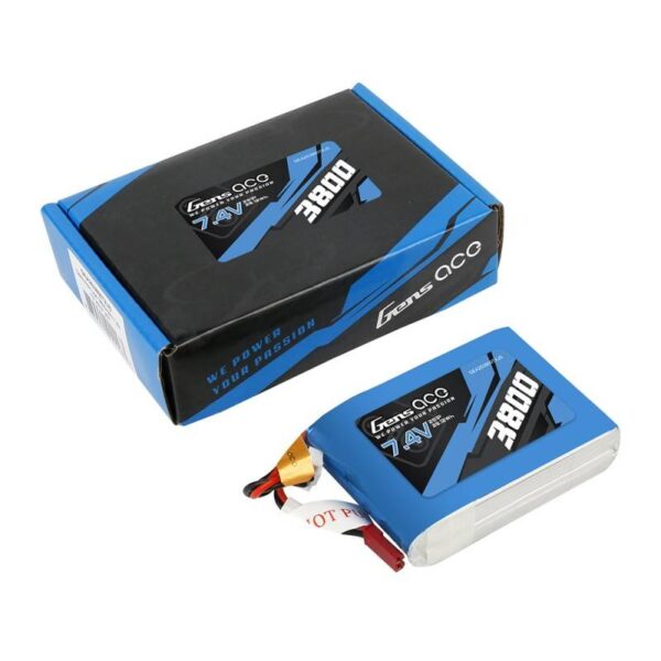 Akumulator Gens Ace 3800mAh 7.4V 1C 2S1P do Taranis Q X7 - obrazek 5